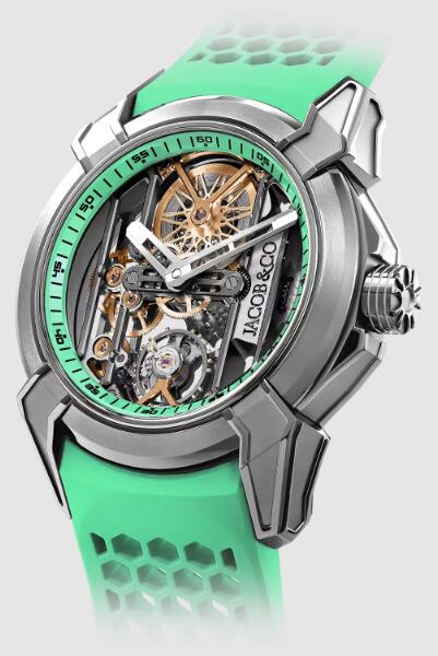 Jacob & Co Epic X Skeleton Titanium Green EX110.20.AA.AM.A Replica watch